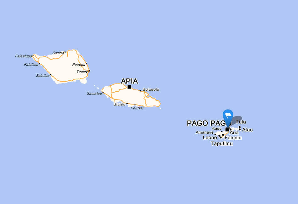 American Samoa Apia Map